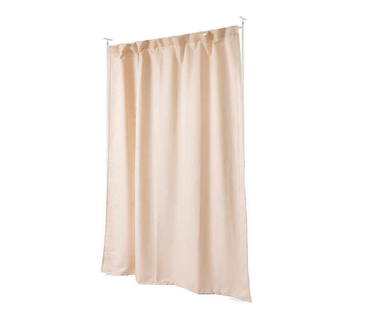 wally 突っ張り間仕切り伸縮カーテン スタンダード型 ベージュ 目隠しカーテン 突っ張りパーティション つっぱりパーテーション 間仕切りカーテン パーテーション オフィス(代引不可)