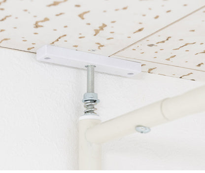 wally 突っ張り間仕切り伸縮カーテン スタンダード型 ブラック 目隠しカーテン 突っ張りパーティション つっぱりパーテーション 間仕切りカーテン パーテーション オフィス(代引不可)