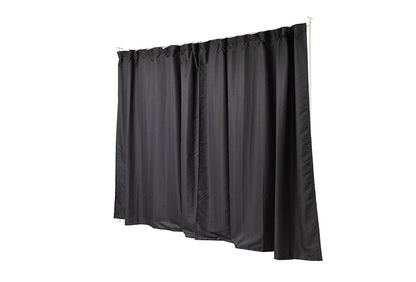 wally 突っ張り間仕切り伸縮カーテン スタンダード型 ブラック 目隠しカーテン 突っ張りパーティション つっぱりパーテーション 間仕切りカーテン パーテーション オフィス(代引不可)