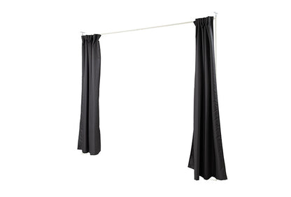wally 突っ張り間仕切り伸縮カーテン スタンダード型 ブラック 目隠しカーテン 突っ張りパーティション つっぱりパーテーション 間仕切りカーテン パーテーション オフィス(代引不可)