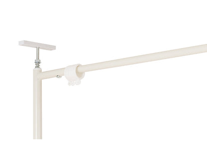 wally 突っ張り間仕切り伸縮カーテン コーナーL型 ベージュ 目隠しカーテン 突っ張りパーティション つっぱりパーテーション 間仕切りカーテン パーテーション オフィス(代引不可)