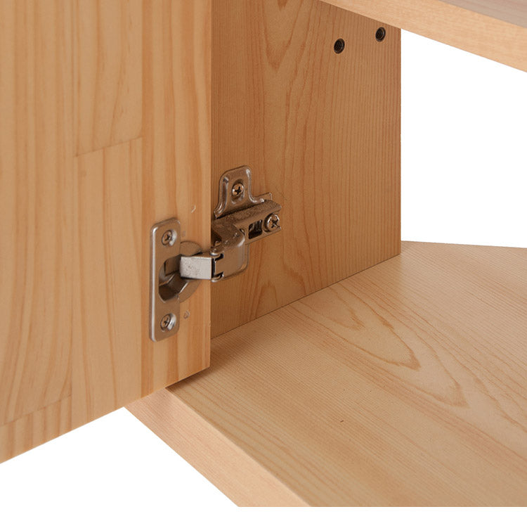 Baum 天然木パイン材のコーナーTVボード 幅120 北欧ナチュラル 脚付き モダン ローボード 北欧 ナチュラル おしゃれ ラック コーナーボード TVボード TV台 テレビボード テレビ台 完成品 ナチュラル(代引不可)