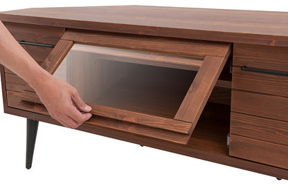 Mr.skinny スキニーコーナーTVボード 幅120 西海岸インテリア おしゃれ ラック コーナーボード TVボード TV台 テレビボード テレビ台(代引不可)