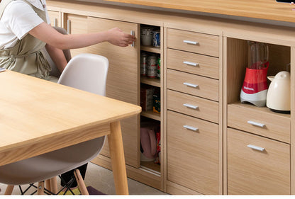 FINEシリーズ カウンター下収納 幅90cm 引き戸タイプ マリンナチュラル 日本製 完成品 キッチン カウンター下 収納 本棚 食器棚 ミニ食器棚 カウンター収納 薄型収納 ラック(代引不可)