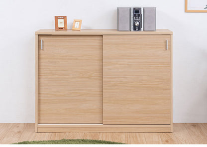 FINEシリーズ カウンター下収納 幅120cm 引き戸タイプ マリンナチュラル 日本製 完成品 キッチン カウンター下 収納 本棚 食器棚 ミニ食器棚 カウンター収納 薄型収納 ラック(代引不可)