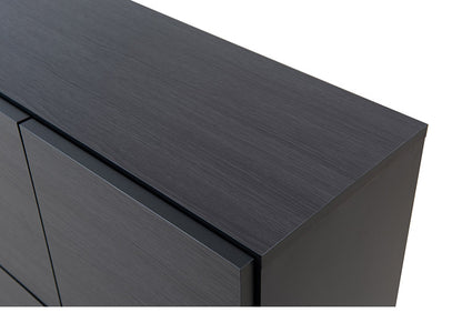 BK-club A4が入る薄型カウンター下収納 幅120cm 奥行34cm 高さ86.5cm キャビネット 完成品 日本製 スタイリッシュブラック 扉タイプ 薄型 カウンター下収納 キッチン キッチン収納(代引不可)