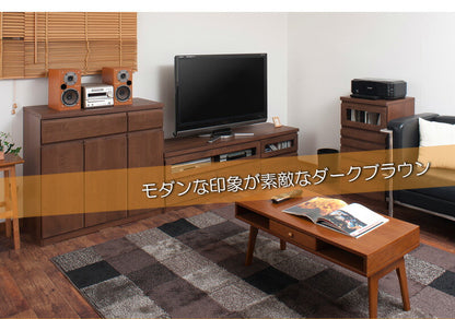 完成品 日本製 天然木 アルダー材 パソコンデスク 幅90 キャビネット デスクになる 木製 カウンター リビング おしゃれ ナチュラル 国産(代引不可)