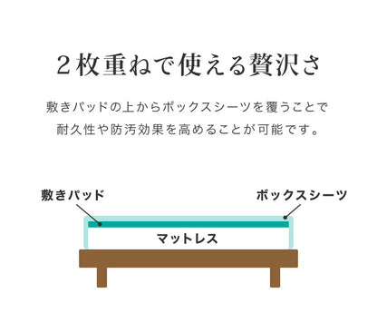洗えるベッド用品3点セット セミシングル ベッドパット1枚 ボックスシーツ2枚 ボックスシーツ BOXシーツ マットレスカバー ベッドパッド 80×200×25 カバー 丸洗い 通年 快適 おしゃれ 北欧 寝具セット リネン 介護 洗い替え