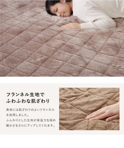 【ラグカバーセット】 極厚6層ラグマット 200×240 調温わた使用 滑り止め付き 厚手 極厚 デニム調 リビング ふかふか 1年中 ラグ ラグマット カーペット 絨毯 抗菌 6層ラグ 防音 防臭