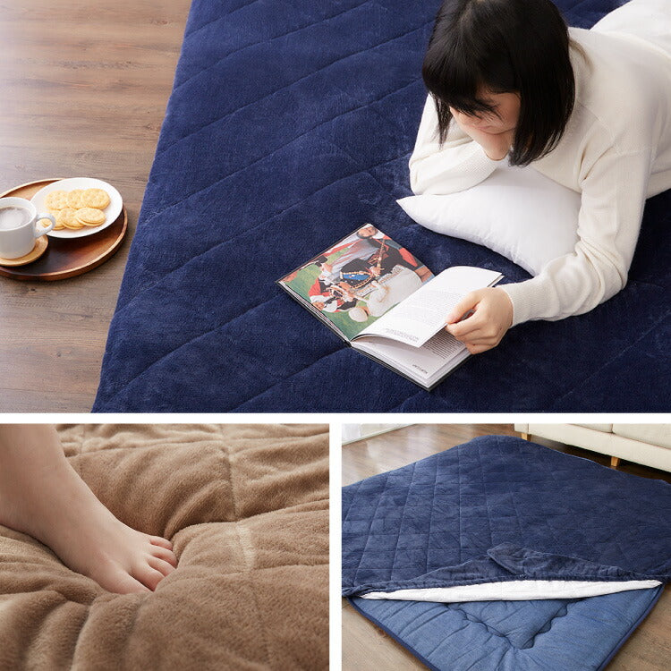 あったか極厚ラグ用 フランネルカバー 200×300 洗える 洗濯可 カバー単品 ウォッシャブル リビング ふかふか 厚手 6層ラグ 極厚 ラグ ラグマット カーペット 絨毯