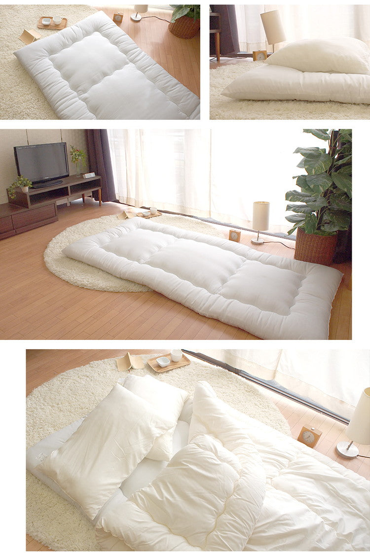 敷布団 日本製 抗菌 防ダニ 防臭 シングル 100×200cm 清潔 洗える 抗菌防臭加工 帝人 テイジン TEIJIN へたりにくい ピーチスキン加工 ホワイト ポリエステル 洗濯可能 寝具 布団