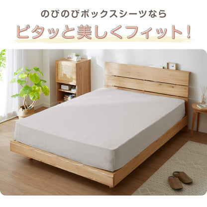 のびのびシーツ ボックスシーツ セミシングル ~ シングル 2枚セット タオル地 綿100% マットレス・敷き布団兼用 のびのび ぴったり カバー マットレスカバー洗い替えカバー オールシーズン【送料無料】