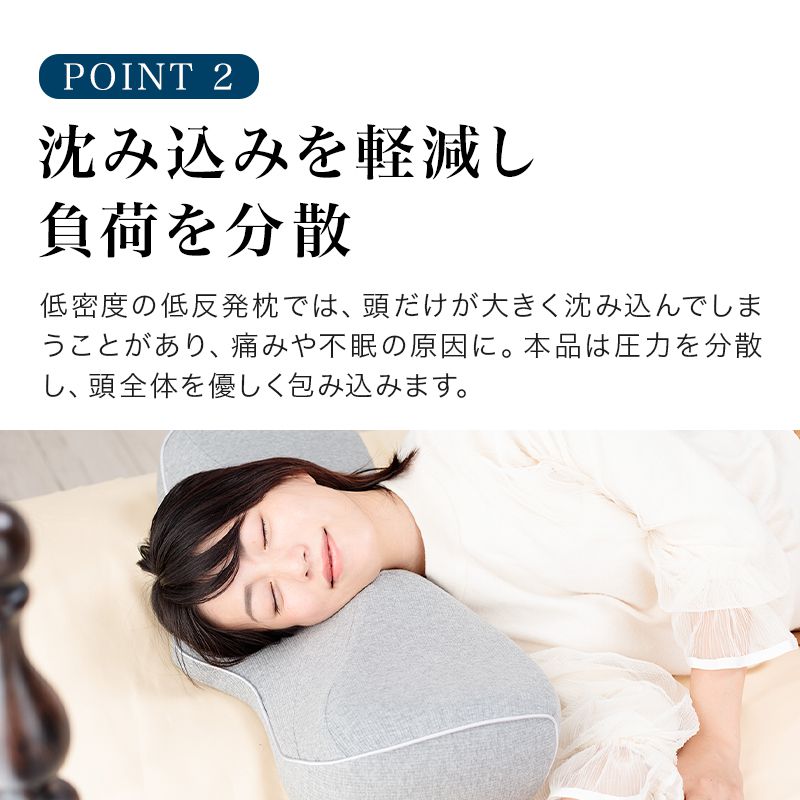 枕 低反発枕 快眠枕 安眠枕 健康枕 無呼吸 防止 専用カバー付 健康 グッズ スマートピロー 脛骨安定枕 解消 首 安定 熟睡 睡眠 枕 人間工学 母の日 父の日 敬老の日 おじいちゃん おばあちゃん