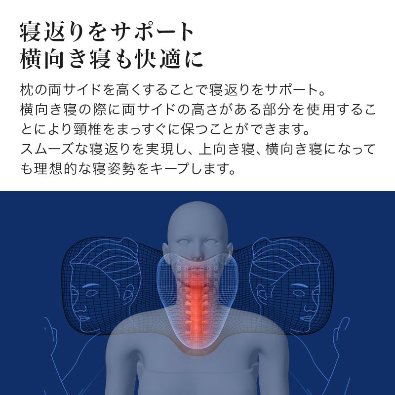 枕 低反発枕 快眠枕 安眠枕 健康枕 無呼吸 防止 専用カバー付 健康 グッズ スマートピロー 脛骨安定枕 解消 首 安定 熟睡 睡眠 枕 人間工学 母の日 父の日 敬老の日 おじいちゃん おばあちゃん