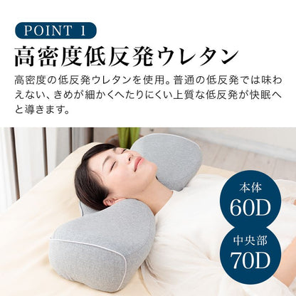 枕 低反発枕 快眠枕 安眠枕 健康枕 無呼吸 防止 専用カバー付 健康 グッズ スマートピロー 脛骨安定枕 解消 首 安定 熟睡 睡眠 枕 人間工学 母の日 父の日 敬老の日 おじいちゃん おばあちゃん