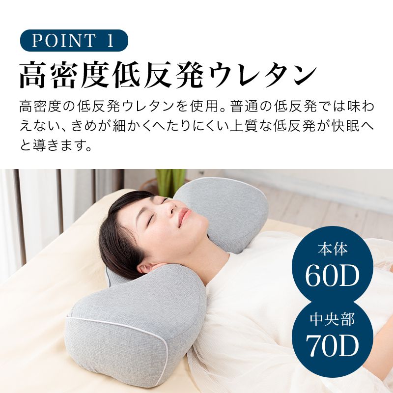 枕 低反発枕 快眠枕 安眠枕 健康枕 無呼吸 防止 専用カバー付 健康 グッズ スマートピロー 脛骨安定枕 解消 首 安定 熟睡 睡眠 枕 人間工学 母の日 父の日 敬老の日 おじいちゃん おばあちゃん