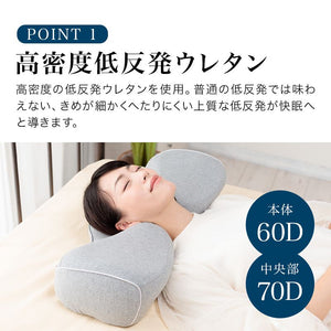 枕 低反発枕 快眠枕 安眠枕 健康枕 無呼吸 防止 専用カバー付 健康 グッズ スマートピロー 脛骨安定枕 解消 首 安定 熟睡 睡眠 枕 人間工学 母の日 父の日 敬老の日 おじいちゃん おばあちゃん