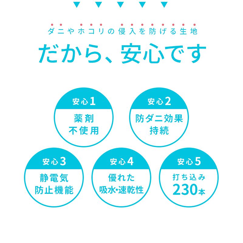 ダニを通さない高密度生地使用掛け布団 スリープロテクト 丸洗い ウォッシャブル 防ダニ 高密度 布団 掛け布団 掛布団 ふとん