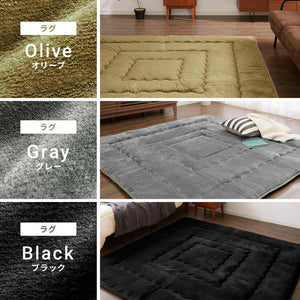 【ラグカバーセット】 シンサレート使用 あったか極厚7層ラグマット 200×240 約3.5cm厚 厚手 極厚 ふかふか ホットカーペット対応 リビング ラグ ラグマット 絨毯 カーペット あったか こたつ 敷布団