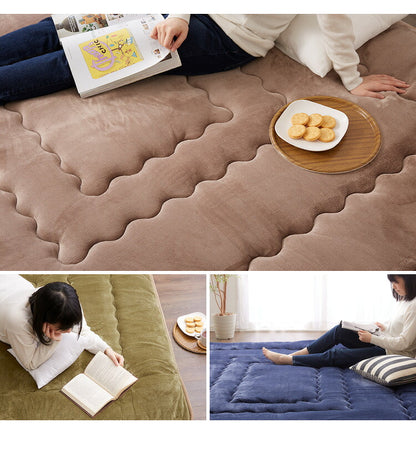 【ラグカバーセット】 シンサレート使用 あったか極厚7層ラグマット 200×280 約4.5cm厚 厚手 極厚 ふかふか ホットカーペット対応 リビング ラグ ラグマット 絨毯 カーペット あったか シンサレート こたつ 敷布団 こたつ敷き布団