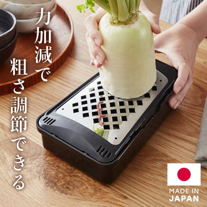 プロおろしX 大根おろし器 水切り付き 日本製 和田商店 プロ仕様 おろし金 おろし器 滑り止め ステンレス しゃきしゃき ふわふわ 大根おろし器 グレーター プロおろし 燕三条