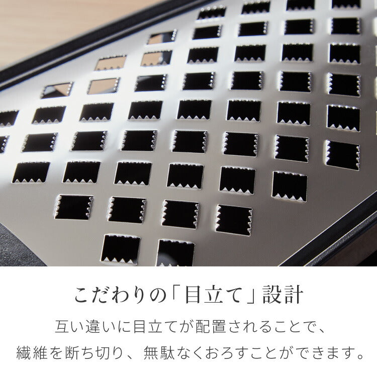 プロおろしX 大根おろし器 水切り付き 日本製 和田商店 プロ仕様 おろし金 おろし器 滑り止め ステンレス しゃきしゃき ふわふわ 大根おろし器 グレーター プロおろし 燕三条