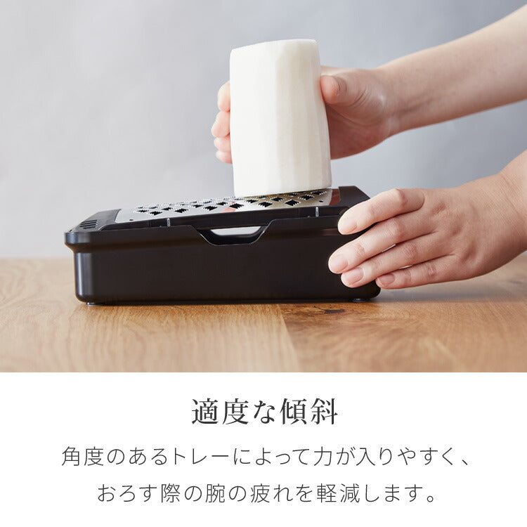 プロおろしX 大根おろし器 水切り付き 日本製 和田商店 プロ仕様 おろし金 おろし器 滑り止め ステンレス しゃきしゃき ふわふわ 大根おろし器 グレーター プロおろし 燕三条