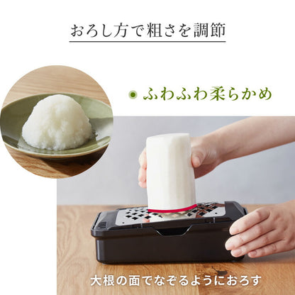 プロおろしX 大根おろし器 水切り付き 日本製 和田商店 プロ仕様 おろし金 おろし器 滑り止め ステンレス しゃきしゃき ふわふわ 大根おろし器 グレーター プロおろし 燕三条
