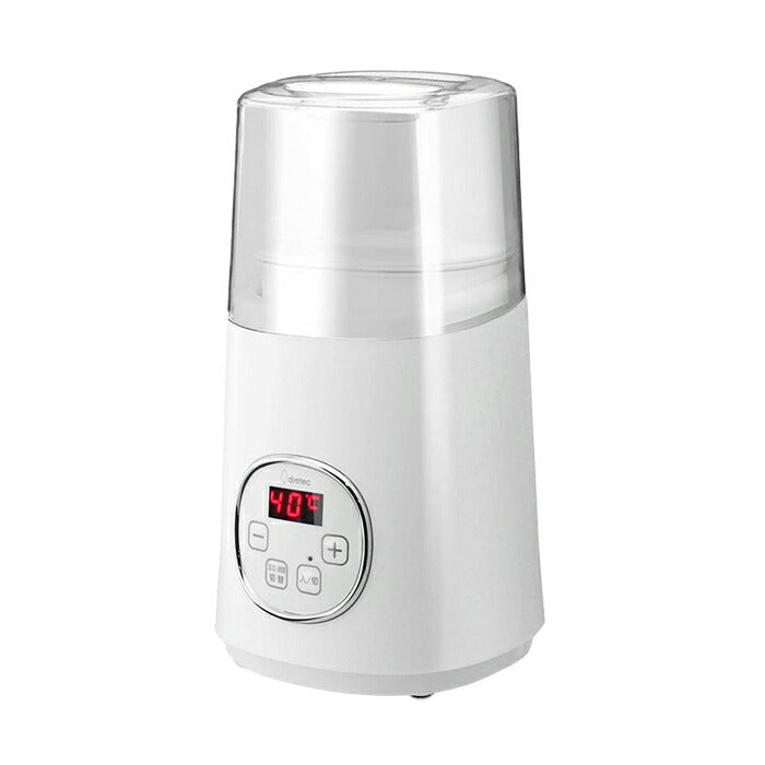 ドリテック ヨーグルトメーカー YM-100WT 手作り ヨーグルト 牛乳パック 低温調理 簡単 サラダチキンメーカー 乳製品 カスピ海ヨーグルト dretec