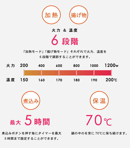 ドリテック dretec IH調理器 1200W DI-113 2色 ブラック ホワイト 1口 電磁調理器 IH調理器 IHコンロ 卓上コンロ IHクッキングヒーター 工事不要 コンパクト 小型 1人暮らし 新生活