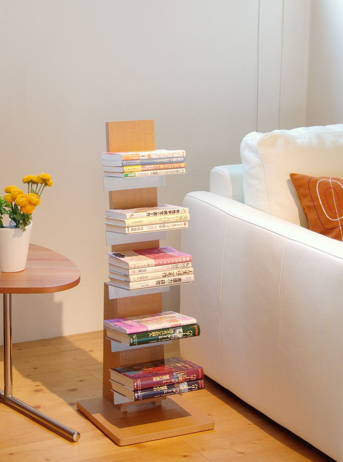 オークス ブックタワー ロータイプ ナチュラル(代引不可)