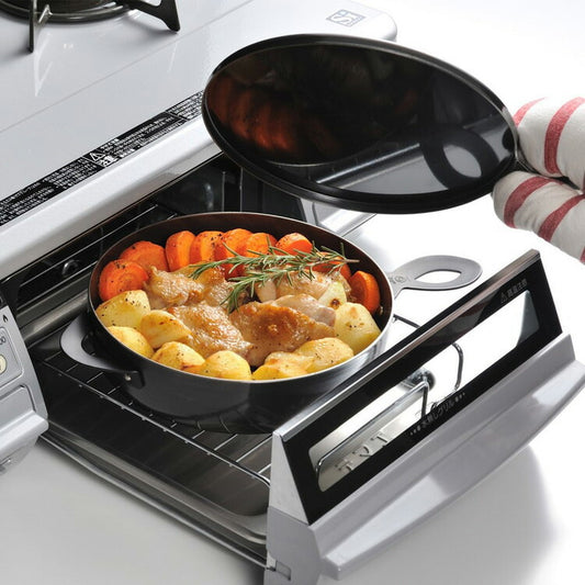 オークス 日本製 leye グリルダッチオーブン 網付き 蓋付き LS1507 燕三条 レイエ 魚焼きグリル グリルパン フライパン