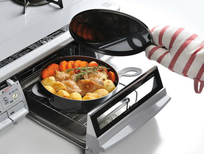 オークス 日本製 leye グリルダッチオーブン 網付き 蓋付き LS1507 燕三条 レイエ 魚焼きグリル グリルパン フライパン