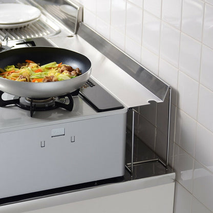 オークス 日本製 leye コンロすきまラック LS1543 燕三条 レイエ コンロ奥ラック すき間 隙間 ラック ガスコンロ ステンレス製 コンロ奥カバー