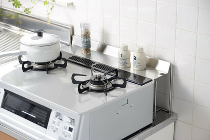 オークス 日本製 leye コンロすきまラック LS1543 燕三条 レイエ コンロ奥ラック すき間 隙間 ラック ガスコンロ ステンレス製 コンロ奥カバー