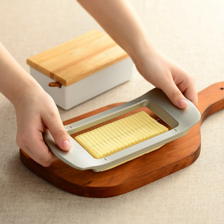 オークス 日本製 leye ワイヤーでスーッと切れるバターカッター LS1551 燕三条 レイエ パン ベーカリー お菓子作り