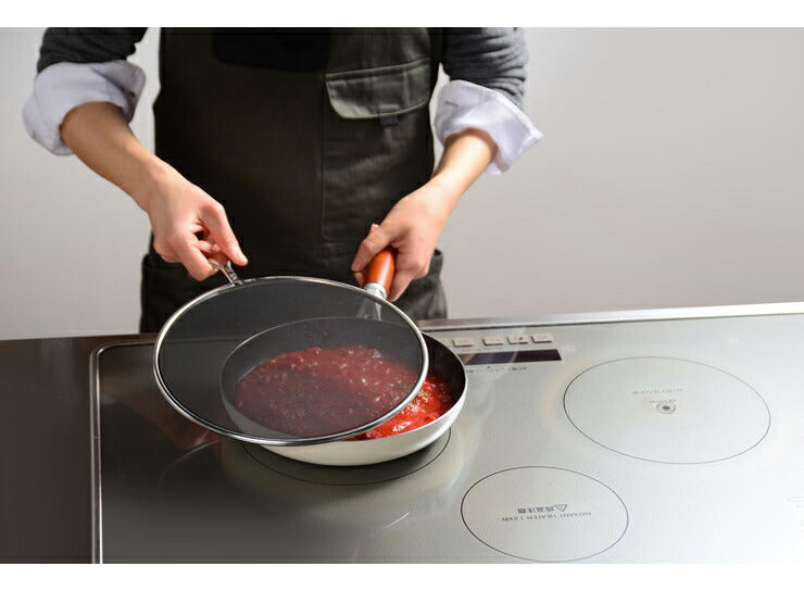 オークス 日本製 leye 油ハネを防ぐメッシュカバー29cm LS1557 燕三条 レイエ 揚げ物 油ハネ防止 ガード フライ 天ぷら