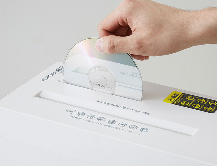 シュレッダー 電動シュレッダー 静音タイプ 電動 家庭用 クロスカット A4 CD DVD クレジットカード ES550CDW ホワイト