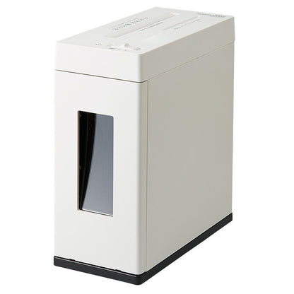 シュレッダー 電動シュレッダー 静音タイプ 電動 家庭用 クロスカット A4 CD DVD クレジットカード ES550CDW ホワイト