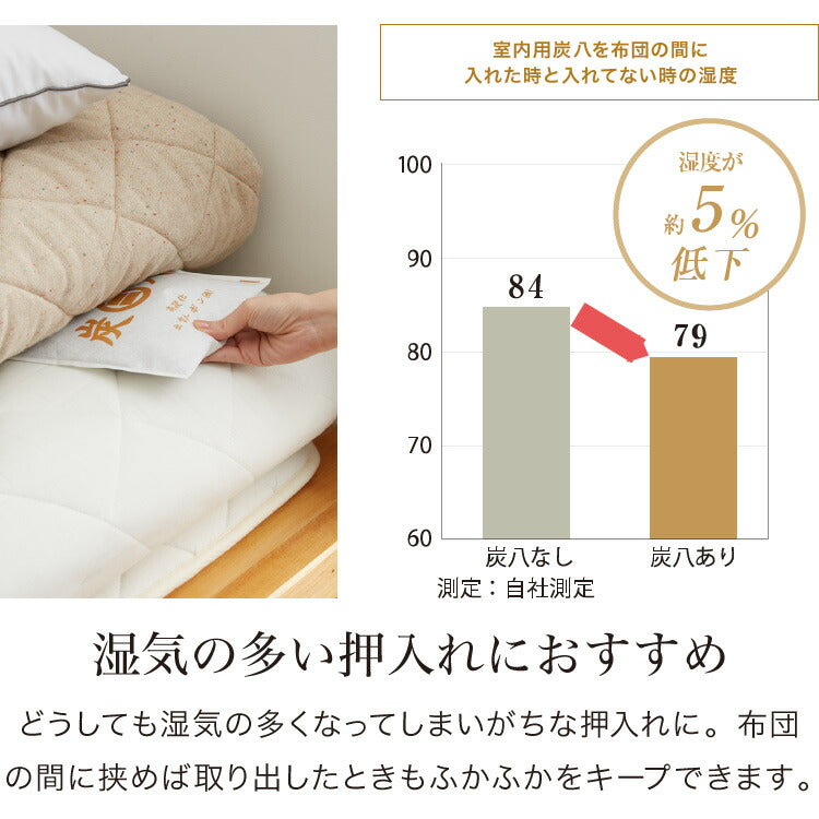 炭 木炭 除湿 調湿 脱臭 消臭剤 湿気 対策 結露 炭八4種類の組み合わせセット Aセット 大袋 室内用 押入れ用 タンス用(代引不可)