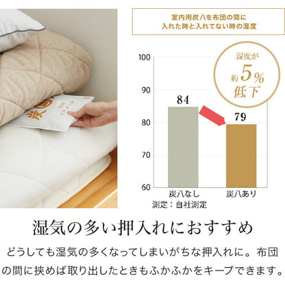 炭 木炭 除湿 調湿 脱臭 消臭剤 湿気 対策 結露 炭八4種類の組み合わせセット Cセット 大袋 室内用 押入れ用 タンス用(代引不可)
