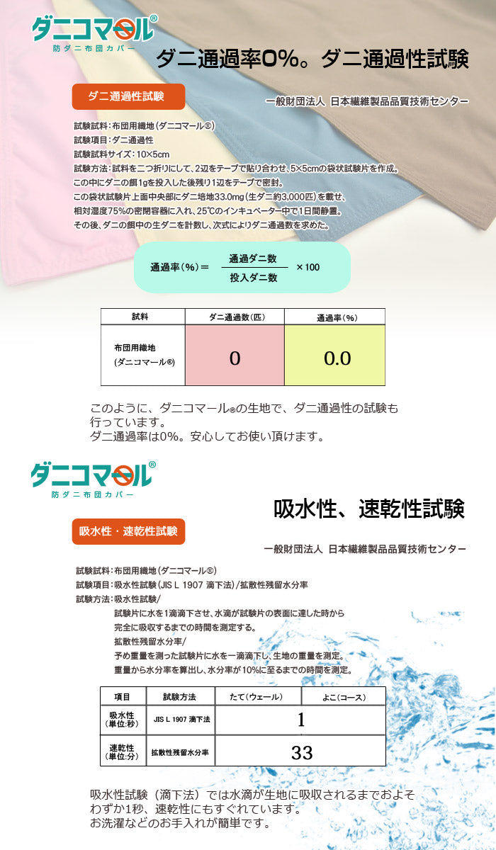防ダニカバー 掛布団カバー 防ダニ掛け布団カバー ジュニアサイズ 花粉対策 布団カバージュニア掛カバー防ダニダニ対策掛布団カバー防ダニ剤不使用(代引不可)