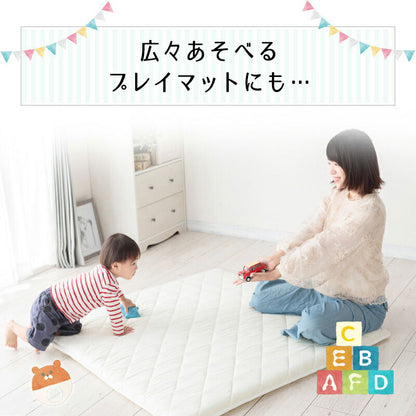 ベビーマット 寝返りマットレス 90×90cm 正方形 固綿入りのしっかり敷き布団 お昼寝 ベビーマットレス ベビー敷布団 敷き布団 敷きふとん 赤ちゃん 幼稚園 保育園 無地 固め 硬め 新生児(代引不可)