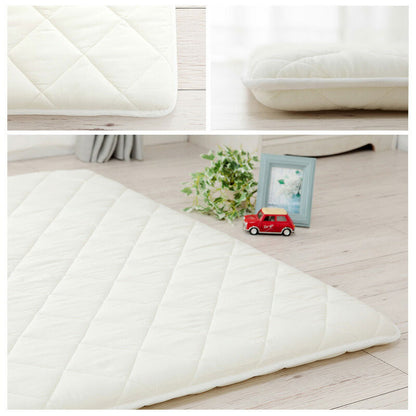 ベビーマット 寝返りマットレス 120×120cm 正方形 固綿入りのしっかり敷き布団 お昼寝 ベビーマットレス ベビー敷布団 敷き布団 敷きふとん 赤ちゃん 幼稚園 保育園 無地 固め 硬め 新生児(代引不可)