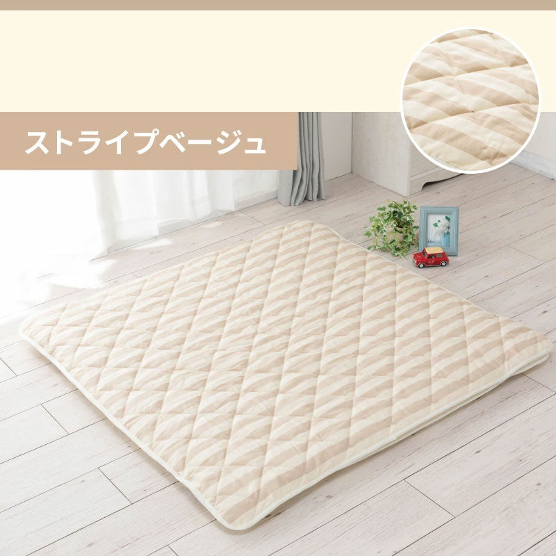 キルトパッド 寝返りマットレス用 120×120cm 正方形 敷パッド 敷きパッド お昼寝 ベビーマットレス ベビー敷布団 敷き布団 敷きふとん 赤ちゃん 幼稚園 保育園 新生児(代引不可)