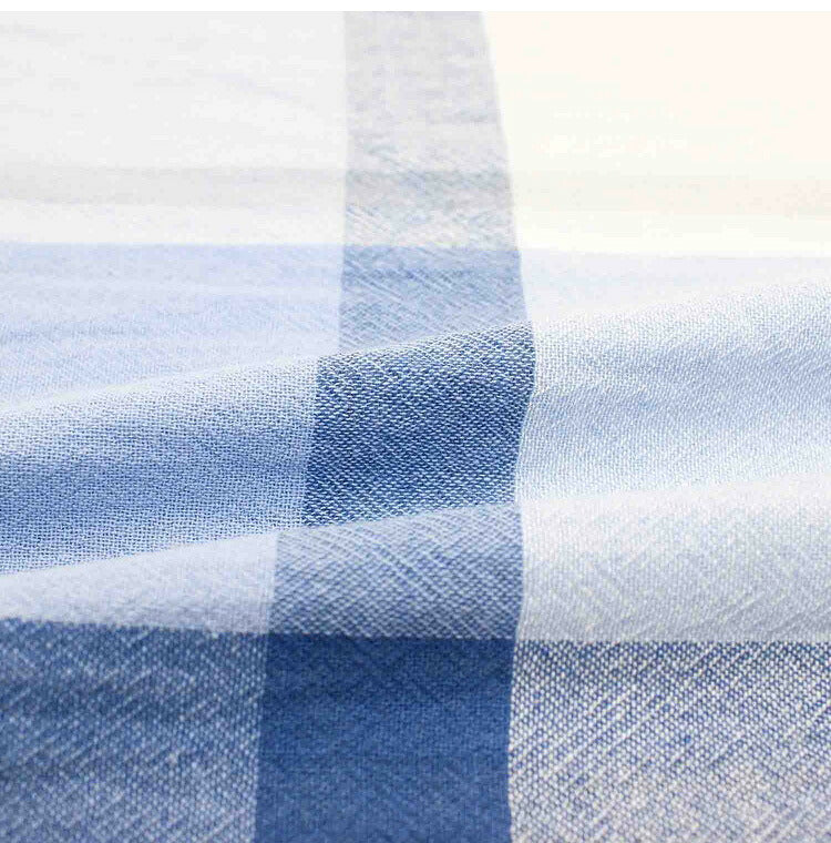 枕カバー Hyppiness 幅43cm 綿100%洗いざらし チェック柄 ふんわり優しい肌ざわり 枕 枕カバー カバー 寝具 2色 ベッドルーム ふとん 布団