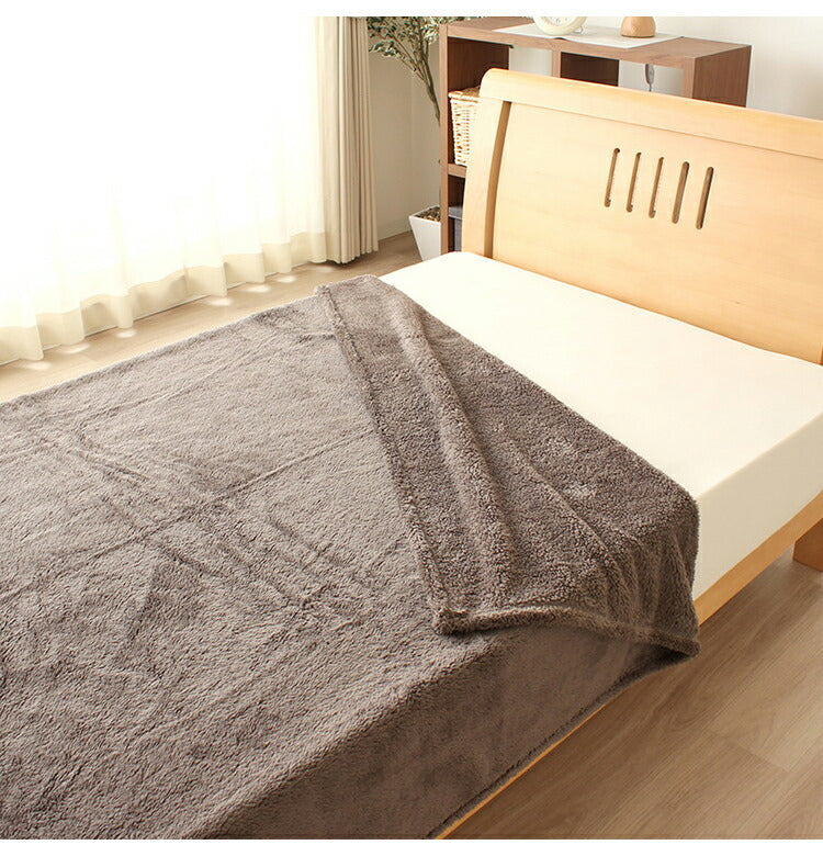 マイヤー毛布 140×200cm ブランケット ひざ掛け 毛布 洗濯可能 無地