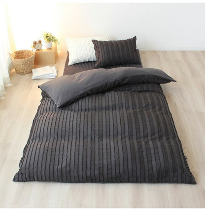 掛布団カバー 150×210cm シングルロングサイズ カットフリル スナップボタン 8か所 布団カバー 掛けカバー 掛カバー イニコ iniko 寝具 ベッド おしゃれ かわいい 北欧