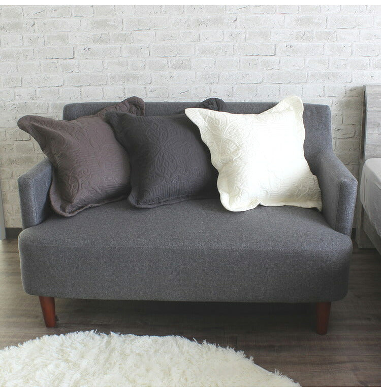 【5%OFF】クッションカバー 45×45cm 正方形 洗濯可能 ファスナー式 超音波加工 ソファ ベッド 寝具 ベッド おしゃれ かわいい 北欧 シンプル リビング ダイニング インテリア モダン なめらか