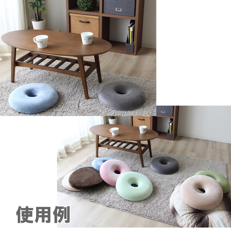 円座クッション もちとろん 低反発 ドーナツクッション 座布団 丸型 ドーナツ型 円形 かわいい 手術後 痔 椅子座布団 デスクワーク チェア クッション ギフト プレゼント(代引不可)